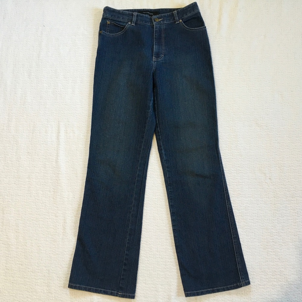 Calvin Klein Jeans Women's Flare Denim Jeans Dark Wash Blue‎ Size 6